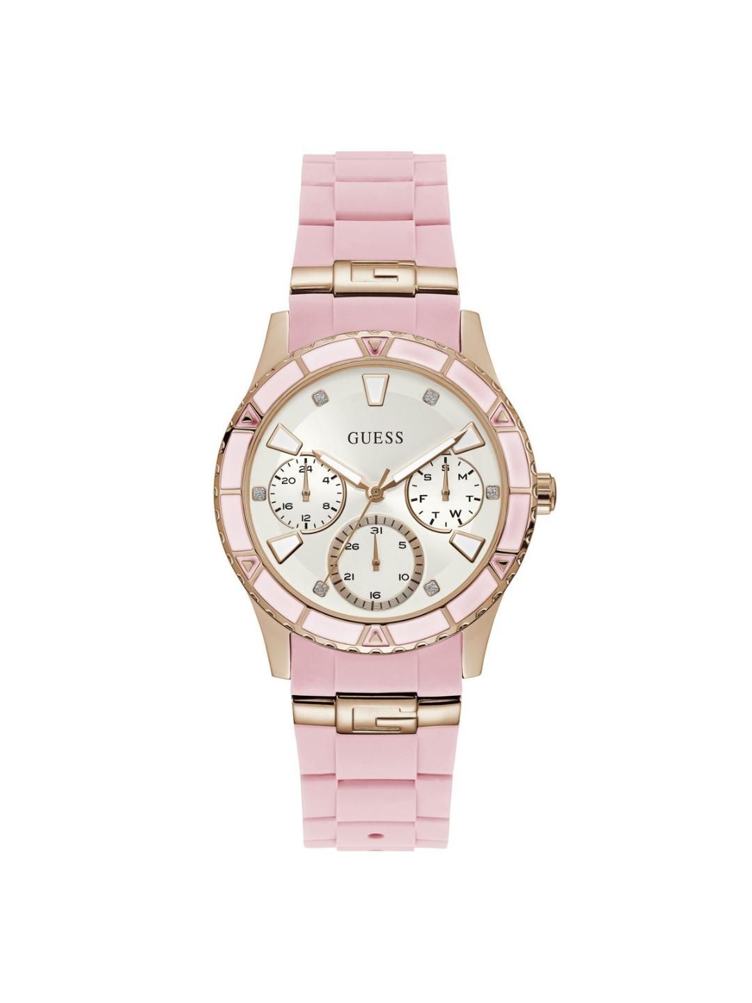 Guess White Dial Women Analog Watch - W1157L6-White