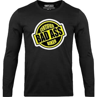 Fastbend Mens Black Printed Cotton Blend Round Neck T-Shirt