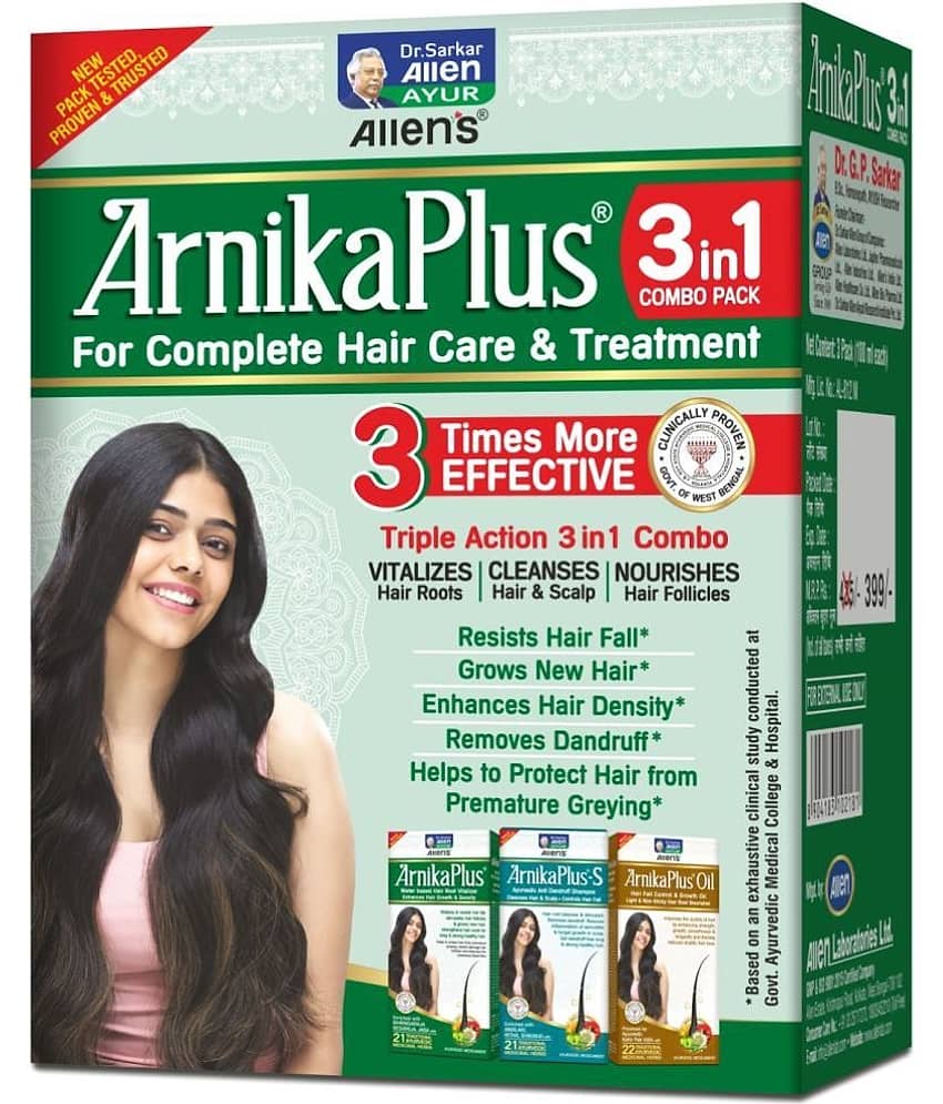 ALLEN ArnikaPLus 3 in 1 Combo Pack Oil 300 ml Pack Of 1