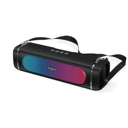 FINGERS SoundPower-20 Portable Speaker (20W Bass, RGB Lights, Built-in Mic)