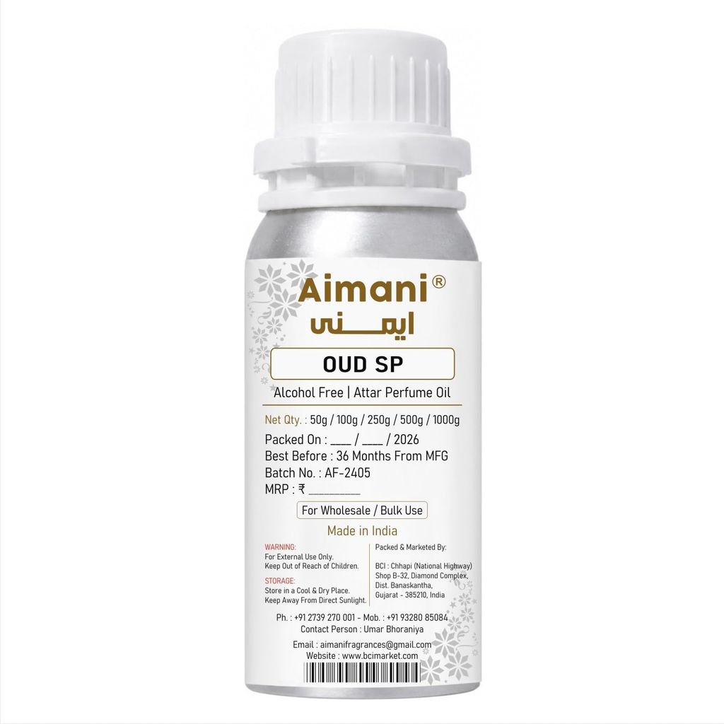 Aimani Oud SP Perfume Attar Oil 25ml | Long Lasting Alcohol-Free Fragrance | Premium Unisex Attar for Men & Women