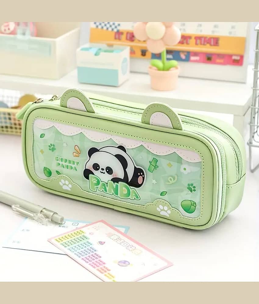 Villy Large Capacity Pencil Box For Girls & Boys, 3 Compartments Pen & Pencil Pouches