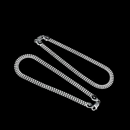 925 Silver Girl Women Ball Chain Anklets Ankle Bracelet-Pair