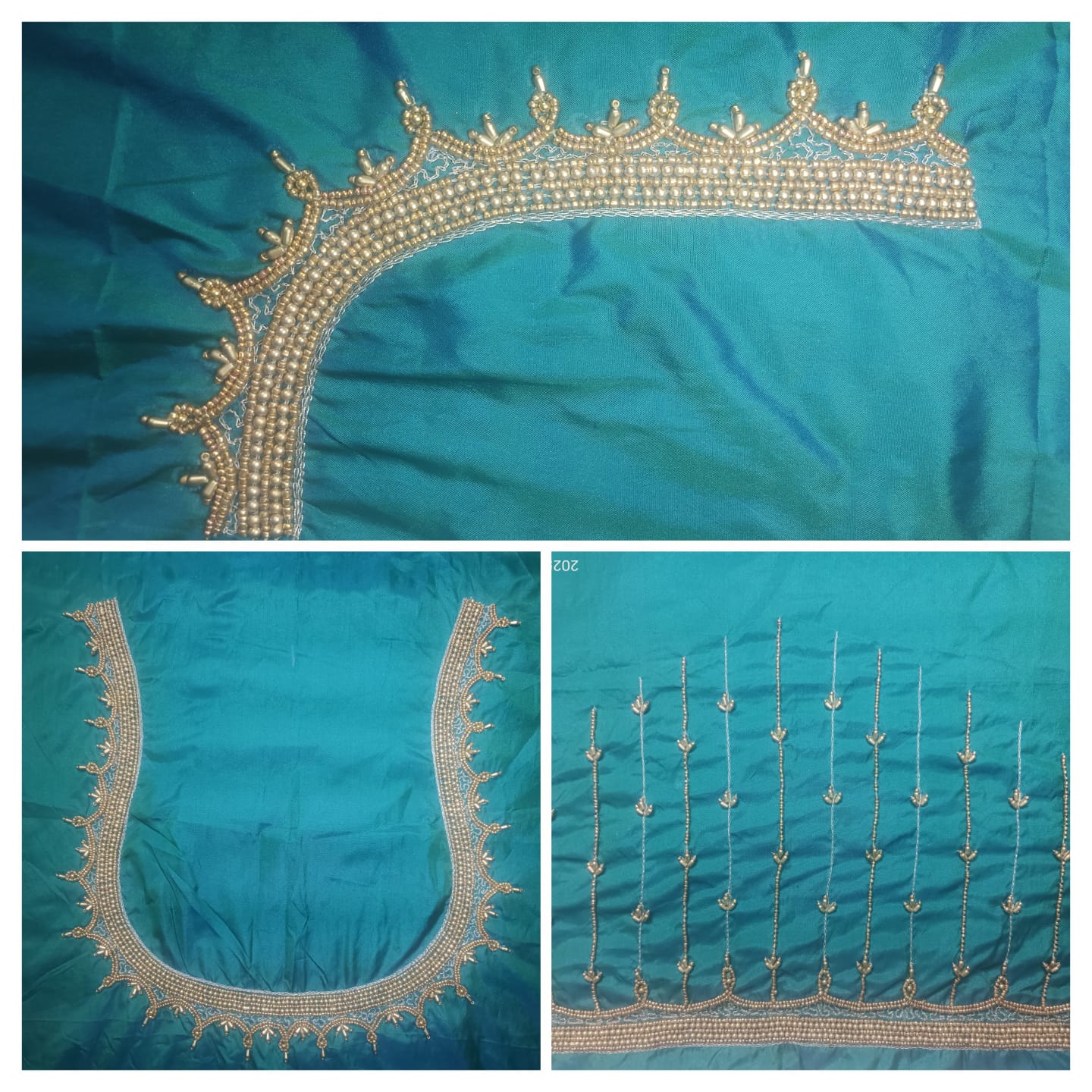 Hand Embroidery blouse piece 1 meter