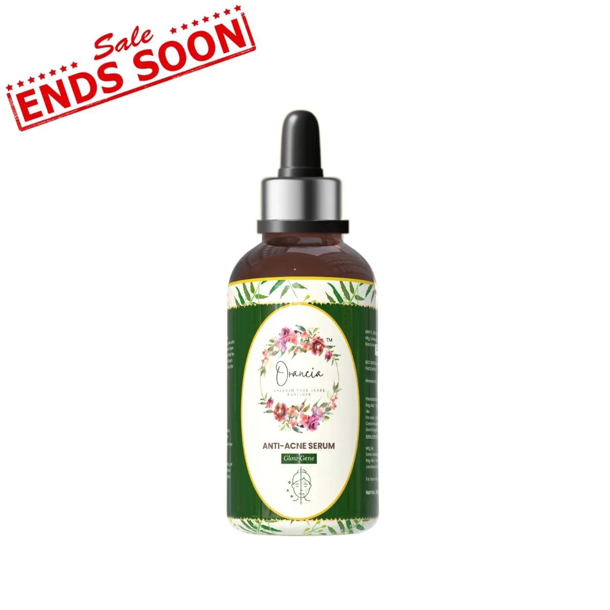 Orancia Anti-Acne Face Serum | 30 ml | Fights active acne | Fades acne marks & scars | Controls excess oil | Unclogs pores | Reduces redness & inflammation