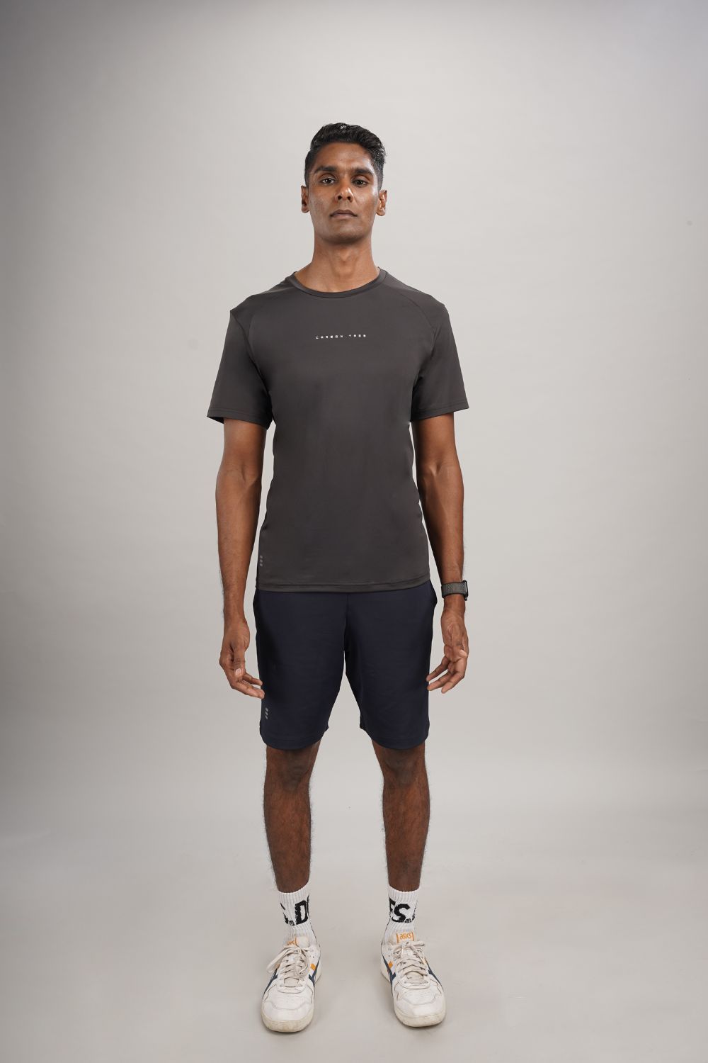 Men’s Bio Sports T-Shirt – EcoCiclo™ Biodegradable Polyester (Coal Grey)-XS