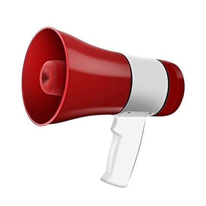 SMARTCAM Handheld Megaphone with Loud Speaker, Recorder USB Memory Card Input Announcing Talk Record Play for Home and Office Use (Multicolor)