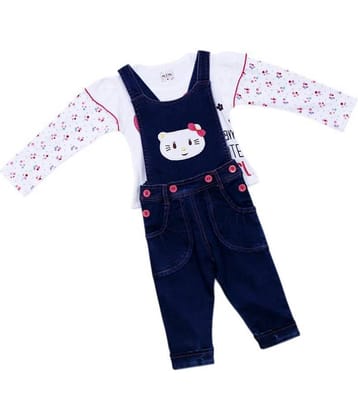 Me N My CLOSET Baby Girls 100% Cotton Dungaree Sets ( Multi )
