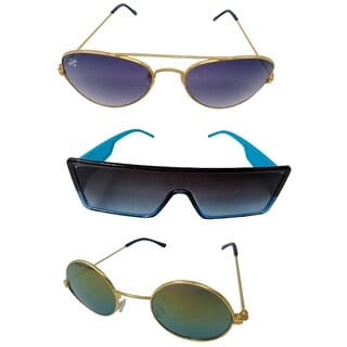 FOREVER 99 Kids Boy and Girls sunglasses U V protected polycarbonate lens combo pack of 3 Fit age 2-10 year