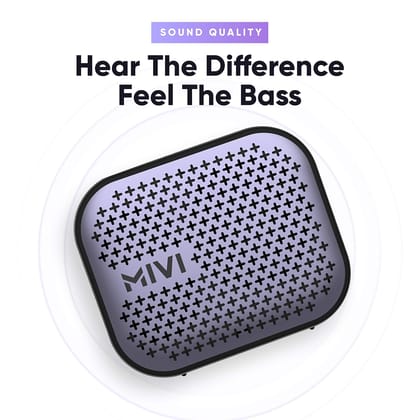 Mivi Roam 2 Bluetooth 5W Portable Speaker,24 Hours Playtime,Powerful Bass, Wireless Stereo Speaker with Studio Quality Sound,Waterproof, Bluetooth 5.0 Mivi Roam 2 Bluetooth 5W Portable Speaker,24 Hours Playtime,Powerful Bass, Wireless Stereo Speaker with