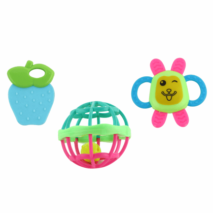 Chanak's Kinder Rattle for New Born Babies, Infants, Toddlers (3 PCS)