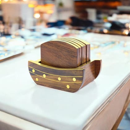 Wooden Coasters Set