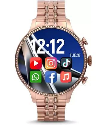 VENKAT ZONE AMOLED BT Calling Upto 1-2 days Smart Watch Gold
