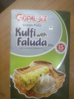 Gopal jee badam pista kulfi with faluda mix