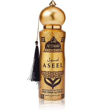 Al - Hassan Aseel Perfume Body Spray for Unisex 200 ml ( Pack of 1 )