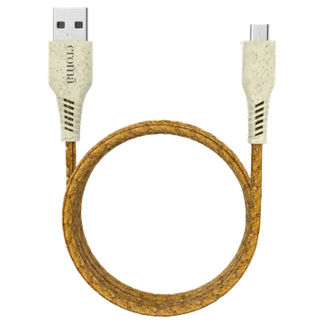 Croma Eco Type A to Type C 3.9 Feet (1.2M) Cable (Bio-degradable Material, Brown)