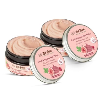 Nat Habit Fig Rose, Skin Malai, Body Cream, Body Butter, Cold Cream Winter | Skin Brightening, 24 HR Moisture, Shea Butter, Milk, Body Lotion - 120ml (Pack of 2) Nat Habit Fig Rose, Skin Malai, Body Cream, Body Butter, Cold Cream Winter | Skin Brightenin