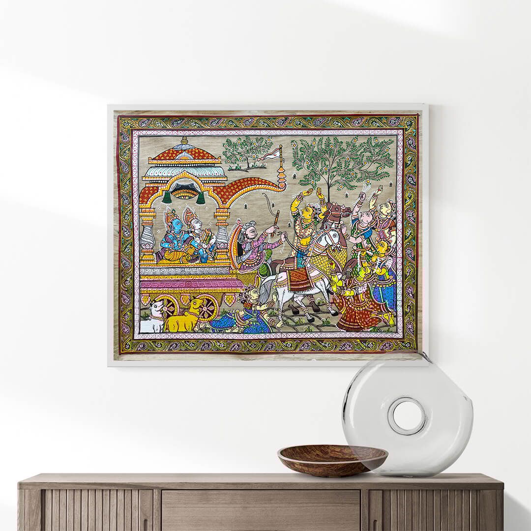 Mathura Vije Tussar Painting