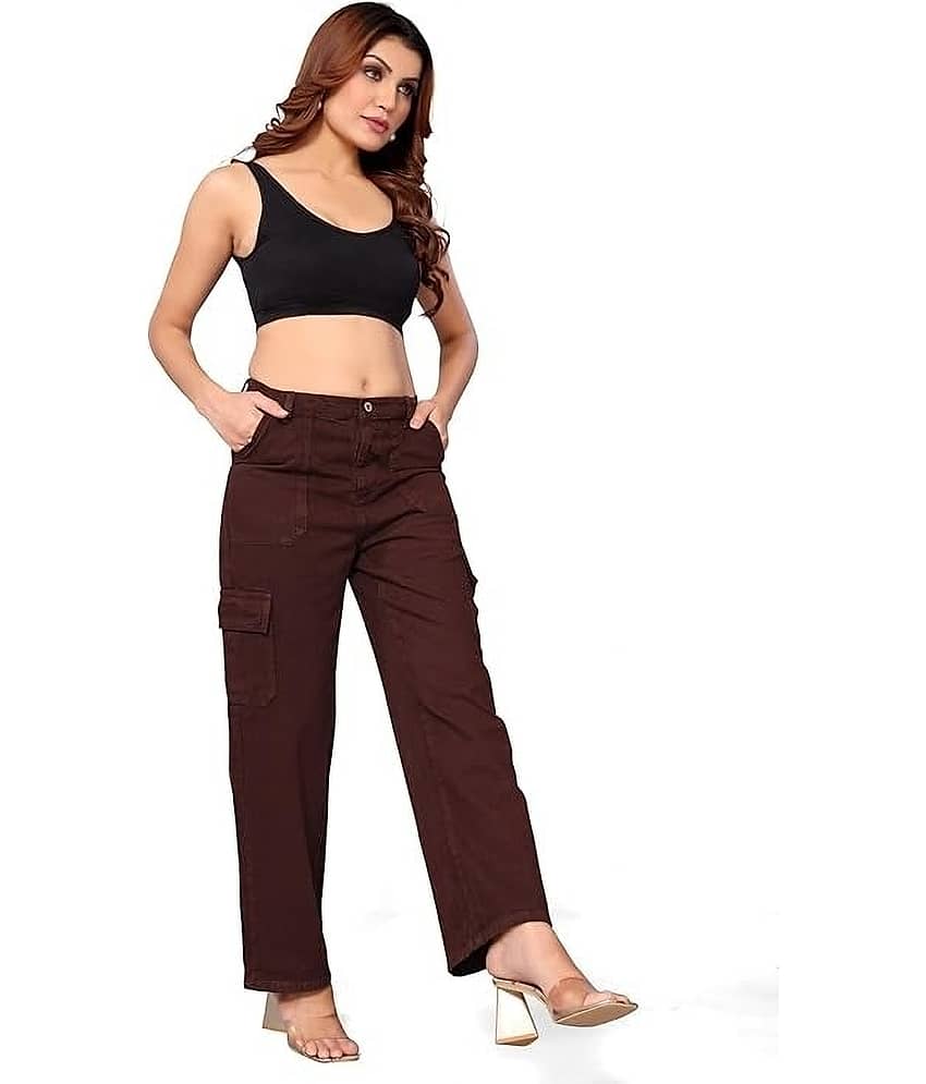 WOOMNY - Brown Denim Mom Fit Women's Jeans ( Pack of 1 )