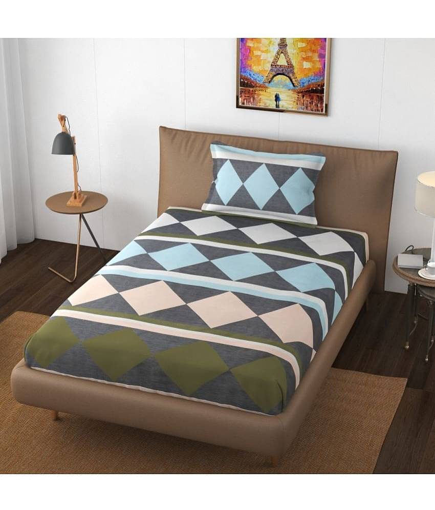 Apala Microfiber Single Bedsheet ( Multicolor )