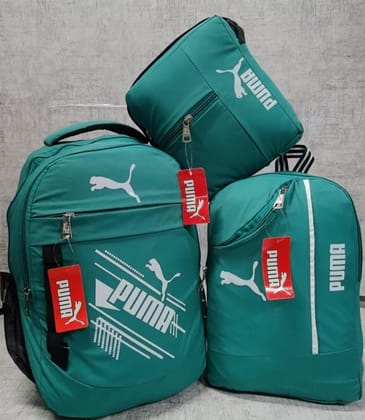 PUMA Bagpack 3 Pcs Combo (Teal Green)