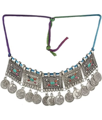 Darshini Designs - Silver Alloy Necklace ( Pack of 1 )