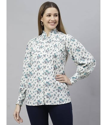 Flamboyant Women's Rayon Regular Top ( White )