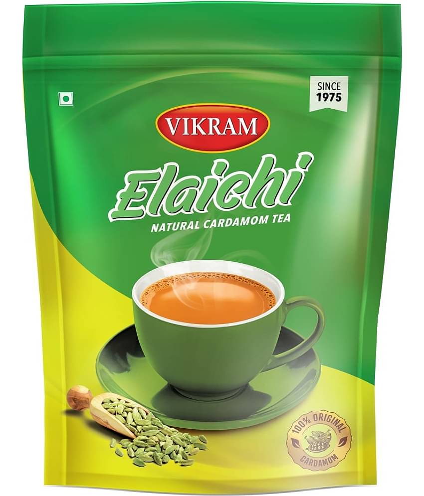 Vikram Elaichi CTC Tea, Enriched with 100% Natural Ground Cardamom (Elaichi), No Added Essence - 1kg