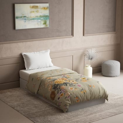 DDECOR - The Prime Collection 100% Cotton Classical Pattern 145TC Single Winter Quilt|152 CM X 224 CM| - Orange