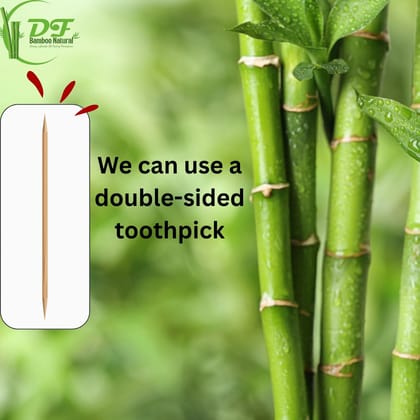 WEKTU Premium Wooden Toothpicks Set (Pack of 5 Containers) – Hygienic & Disposable