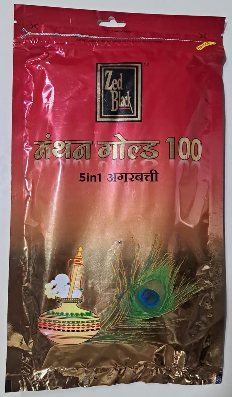 ZED BLACK AGARBATTI MATHAN GOLD 100