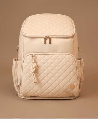 The Super Trooper Luxe Diaper Bag - Ecru