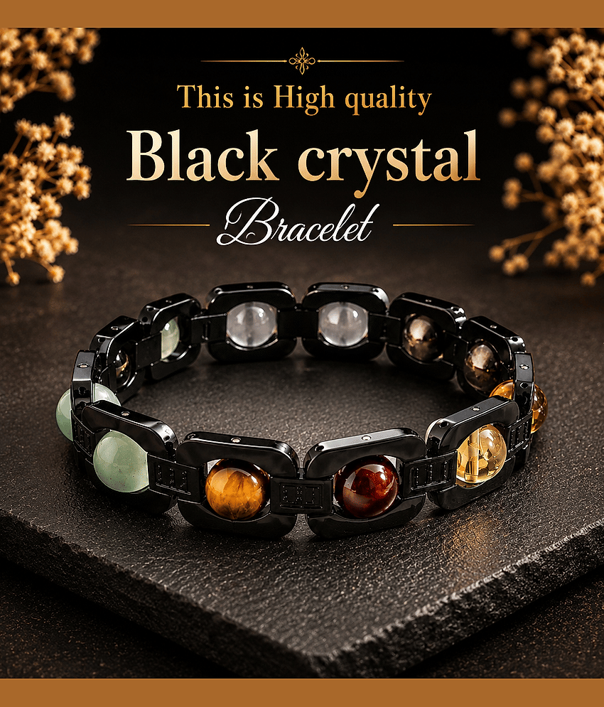 VIDHAN ART Black Bracelet ( Pack of 1 )