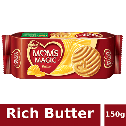 Sunfeast Mom's Magic - Rich Butter Biscuits - Cookies, 150 gm