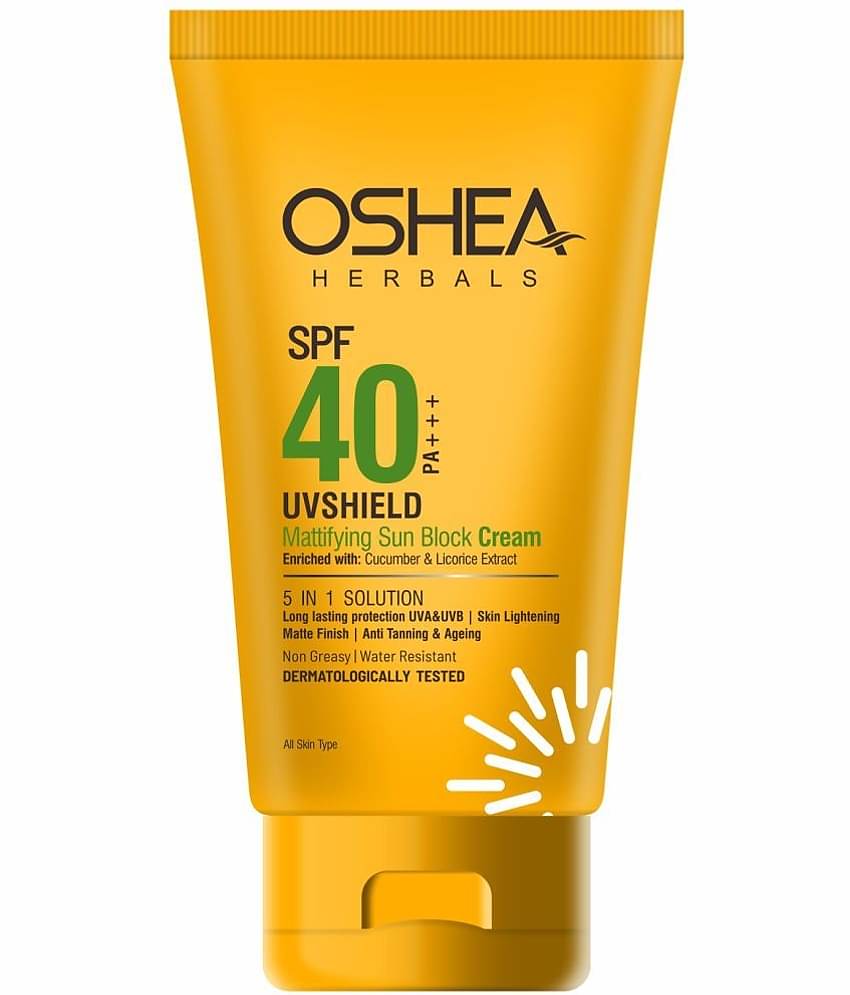 Oshea Herbals SPF 40 PA +++UV SHIELD MATTIFYING SUN BLOCK CREAM120Grams