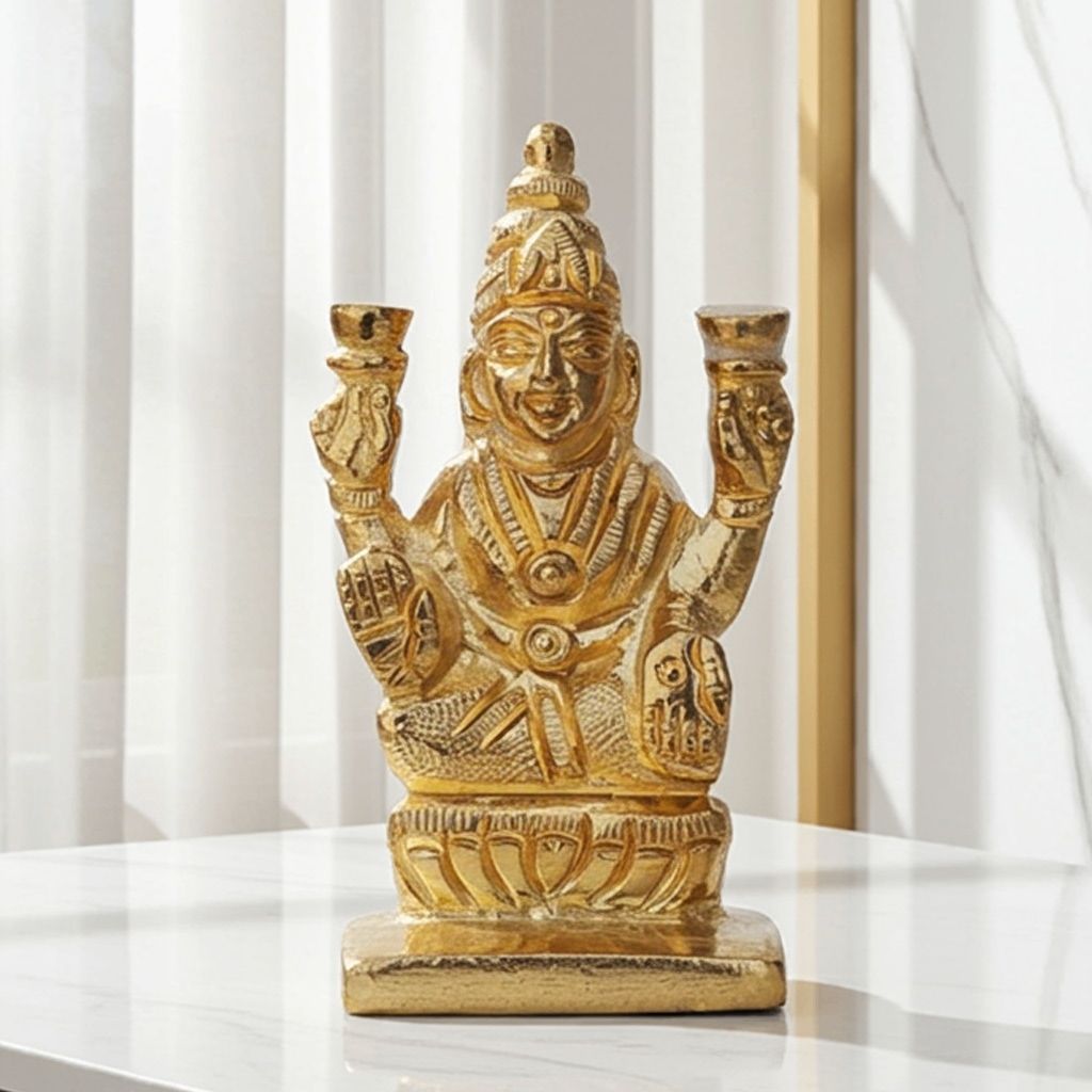 Brass Showpiece Laxmi Ji Statue (BSMAS586 A)