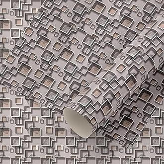 Eurotex Wall Paper for Wall Decor, Non Adhesive Wallpaper for Walls Living Room, Bedroom (53 x 1000 cm, Roll 57sqft, Multicolor 3D Design)
