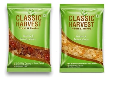 Classic Harvest Organic Gond Katira( 250g ) & Gond Gum( 500g ) Combo ( Pack of 2 ) Classic Harvest Organic Gond Katira( 250g ) & Gond Gum( 500g ) Combo ( Pack of 2 )