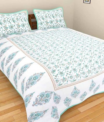 Uniqchoice Cotton King Bedsheet ( White )