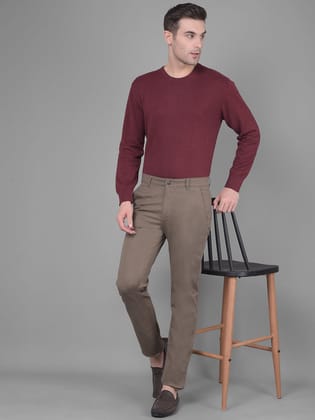 Brown Trousers-36 / Brown