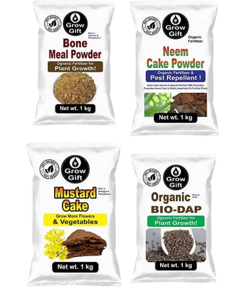 GROWGIFT Bio-fertilizer Granules ( 4 ) For All crops