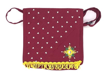 Mobile Sling Bag for Women Traditional Floral Embroidery Side Bags Handmade 07 Inches