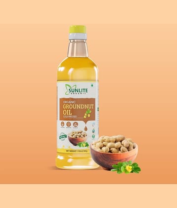 Sunlite Organic Groundnut Oil 1000 mL Pack of 1