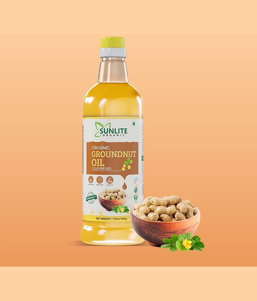 Sunlite Organic Groundnut Oil 1000 mL Pack of 1