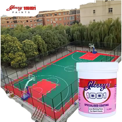 1001 Yellow Line Marking Paint, Specialised Coating for Sports Court used to make boundary lines of any sports court Basketball court, Volleyball court, Tennis Court, Netball court, Pickleball court, Padle Court, Badminton Court. -1 Litre 1001 Yellow Line Marking Paint, Specialised Coating for Sports Court used to make boundary lines of any sports court Basketball court, Volleyball court, Tennis Court, Netball court, Pickleball court, Padle Court, Badminton Court. -1 Litre