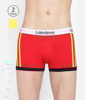 La Intimo Pack of 2 Cotton Trunks For Men's ( Multicolor )