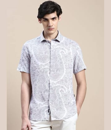 Showoff Cotton Blend Regular Fit Printed Half Sleeves Men's Casual Shirt - Pink ( Pack of 1 )