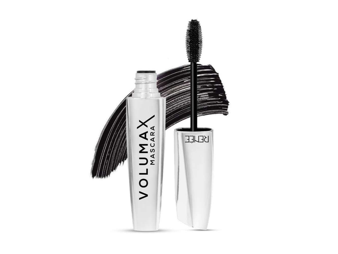 RENEE Volumax Mascara Black 10ml, Quick Dry, Waterproof, Long Lasting Weightless Formula, Volumizes, Lengthens & Conditions the Lashes with Intense Color, 360-degree wand for Clump Free Application