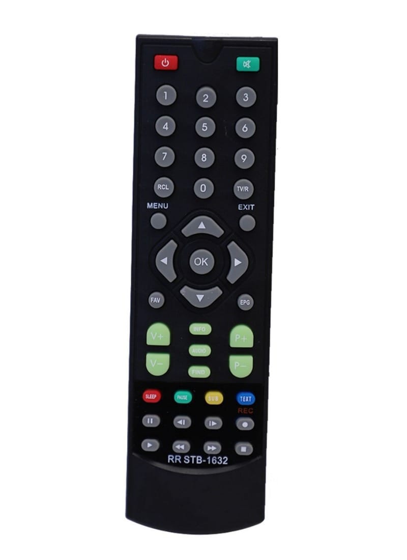 Set Top Box Remote, Compatible with Ssdn Set Top Box Remote Control-Old Remote Functions Must Be Exactly Same (Color Multicolor)