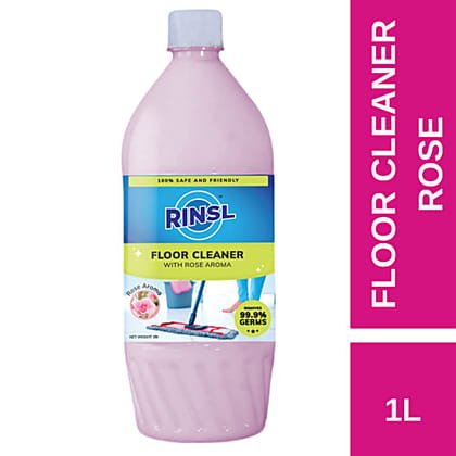 Rinsl Floor Cleaner - Rose, Kills Germs, Removes Dirt, Stains, 1 L Rinsl Floor Cleaner - Rose, Kills Germs, Removes Dirt, Stains, 1 L